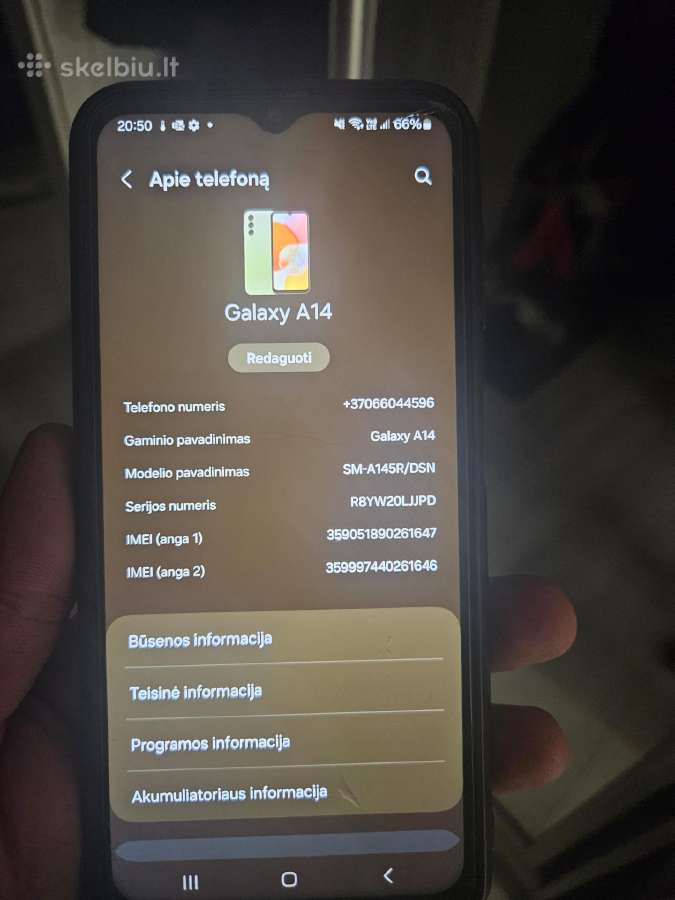 Dėkliukas Samsung A14 - nuotraukos Nr. 3