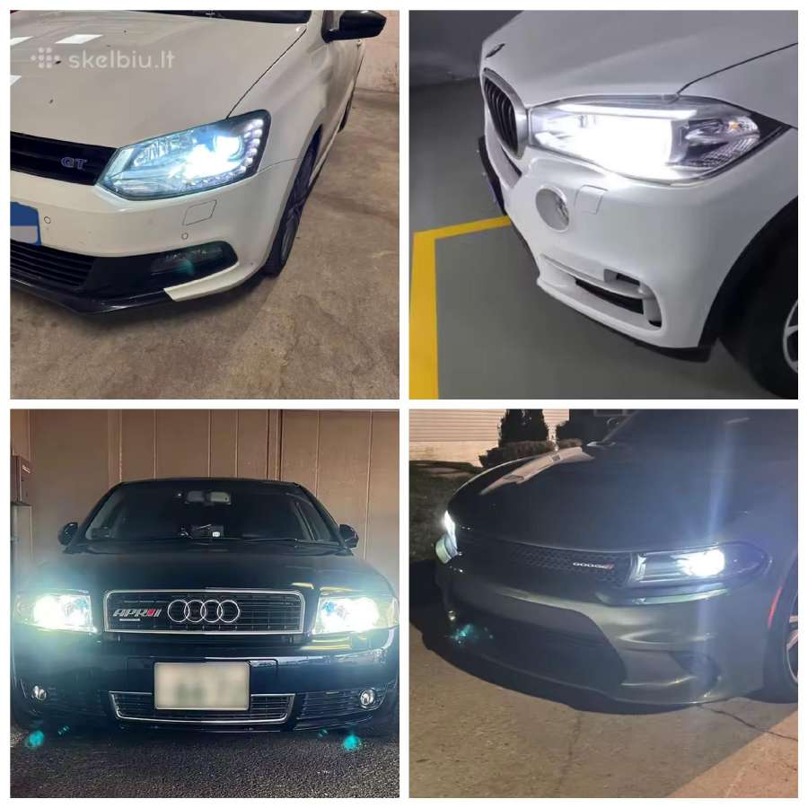 LED lemputės Bmw Audi Mercedes D1s D2s D3s H7 H8 - nuotraukos Nr. 4
