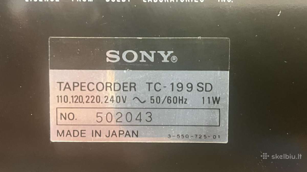 Kasetine deka Sony: Onkyo - nuotraukos Nr. 4