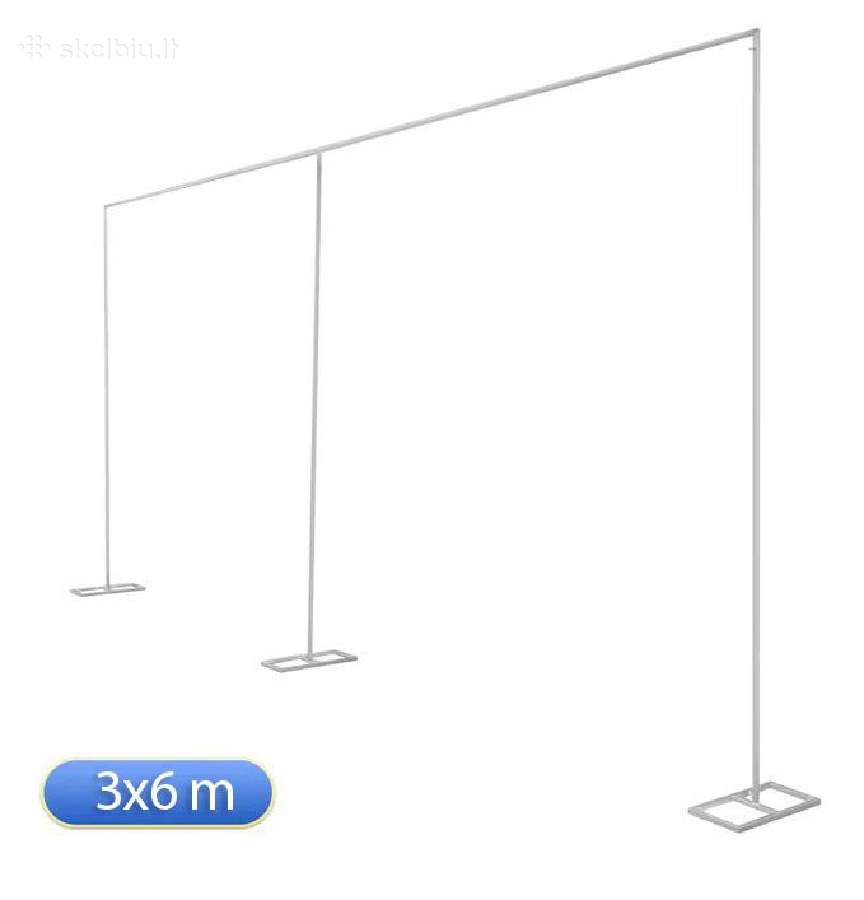 6x3m sienelė dekoracijoms, tentui, fonui, papuoš - nuotraukos Nr. 2