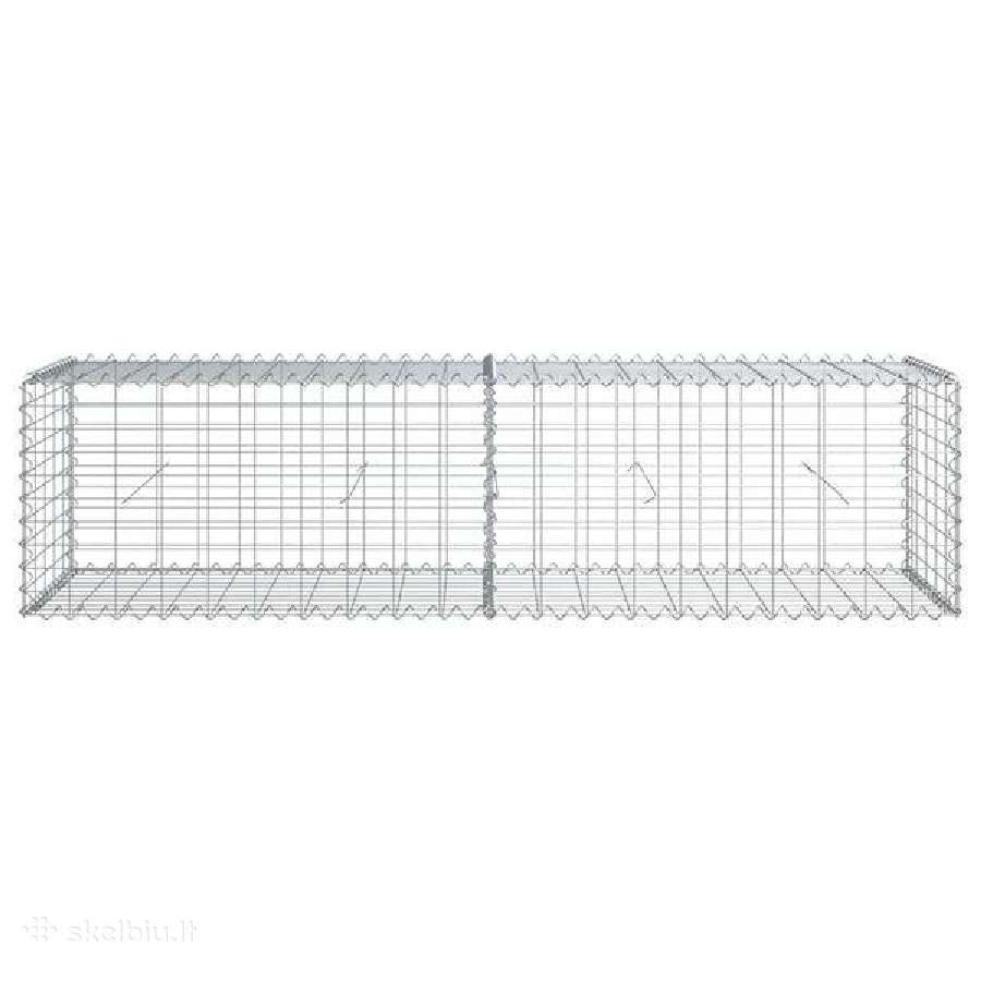 Gabionas su dangčiu metalinis vielos akmenų krepšy - nuotraukos Nr. 2