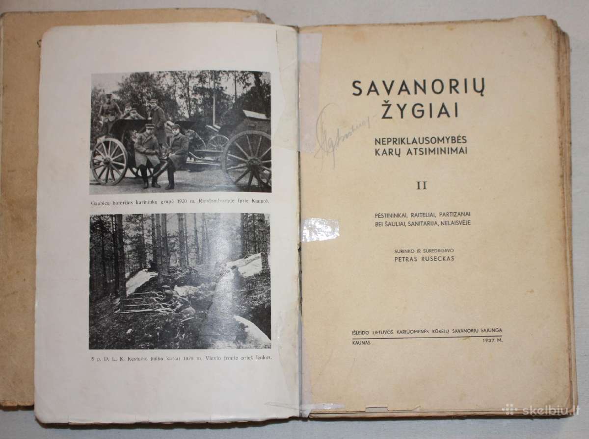 Savanorių žygiai I-II knygos tomai 1937 m. - nuotraukos Nr. 8