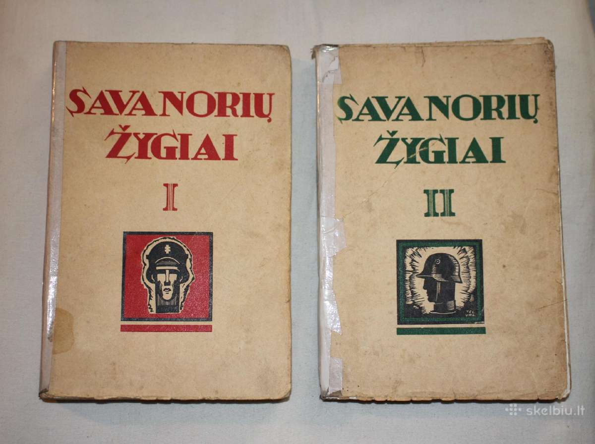 Savanorių žygiai I-II knygos tomai 1937 m.