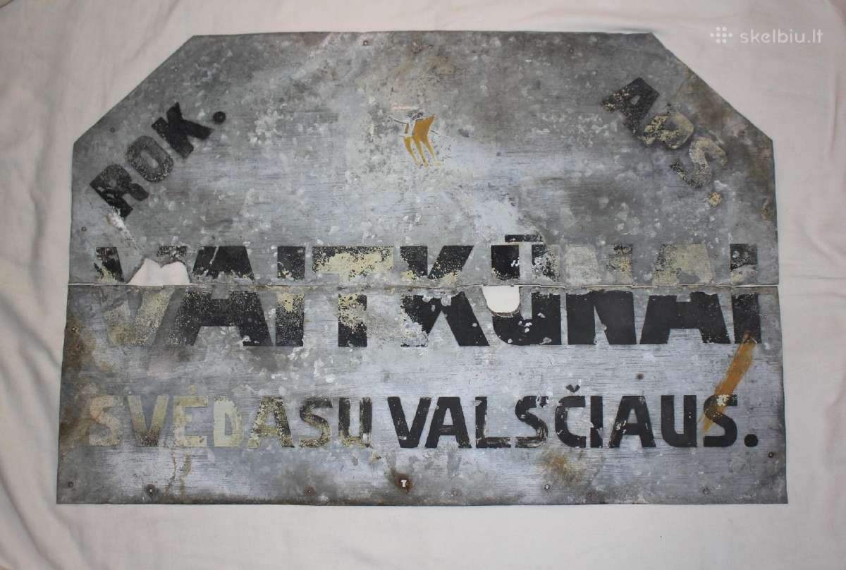 Trapukario Lietuvos Vaitkūnai kaimo Svėdasų iškaba