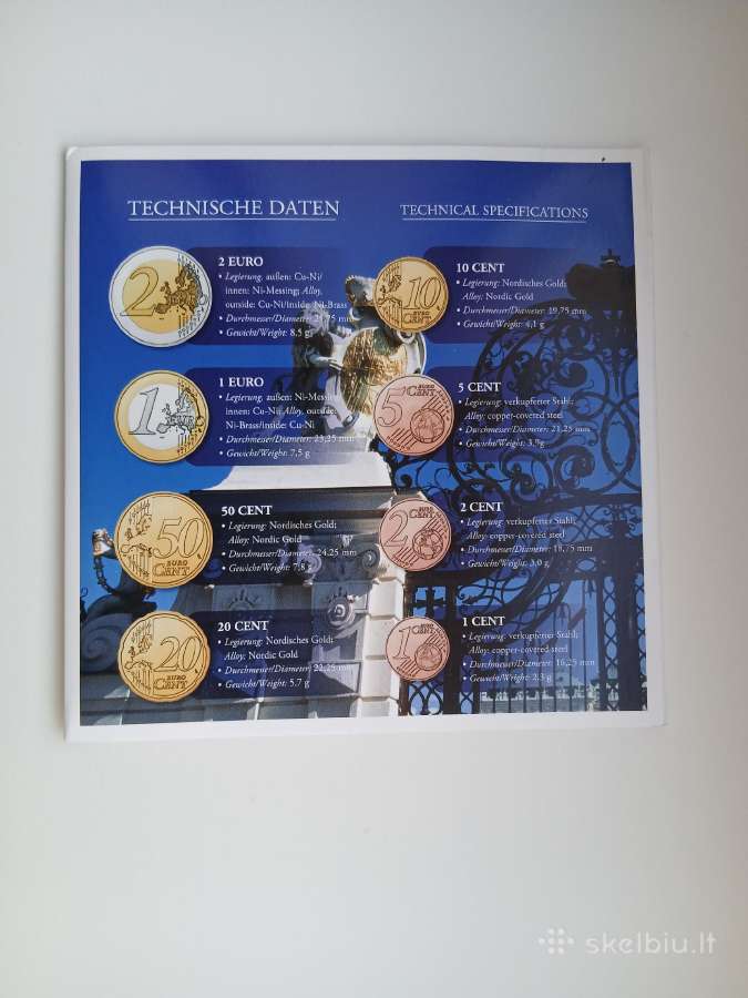 Austrija 2010 m.oficialus bankinis monetų rinkinys - nuotraukos Nr. 2