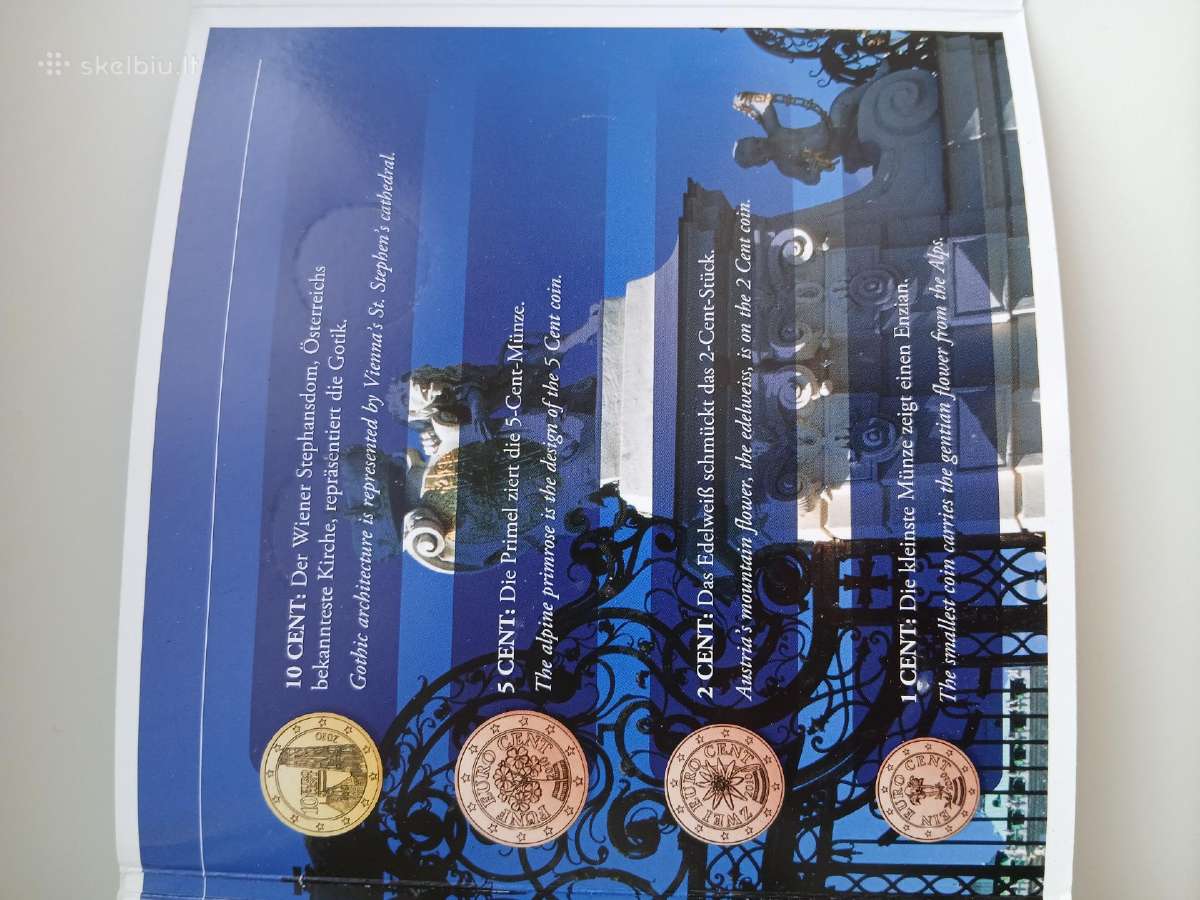 Austrija 2010 m.oficialus bankinis monetų rinkinys - nuotraukos Nr. 6