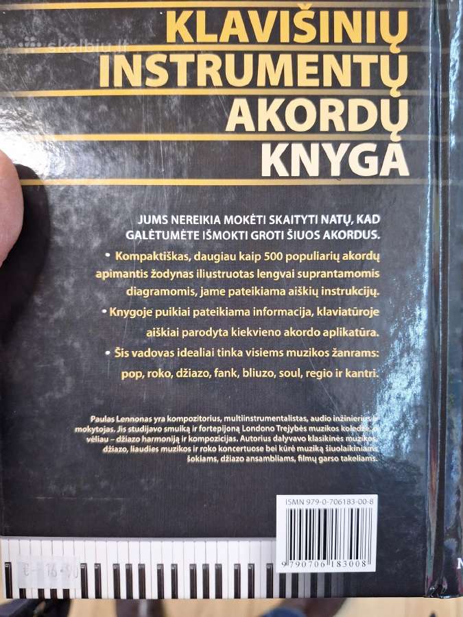 Klavišinių instrumentų akordų knyga - nuotraukos Nr. 2