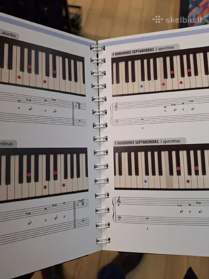 Klavišinių instrumentų akordų knyga - nuotraukos Nr. 3