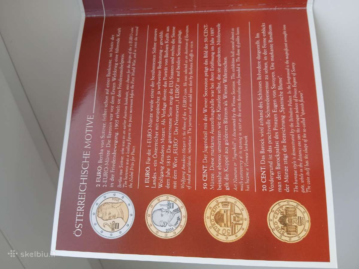Austrija 2004 m.oficialus bankinis monetų rinkinys - nuotraukos Nr. 5