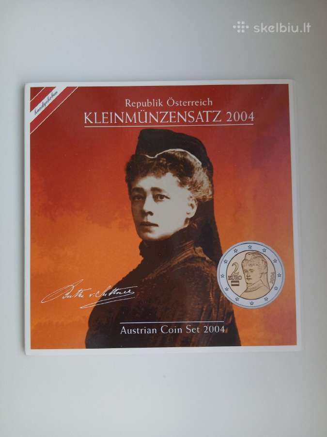 Austrija 2004 m.oficialus bankinis monetų rinkinys