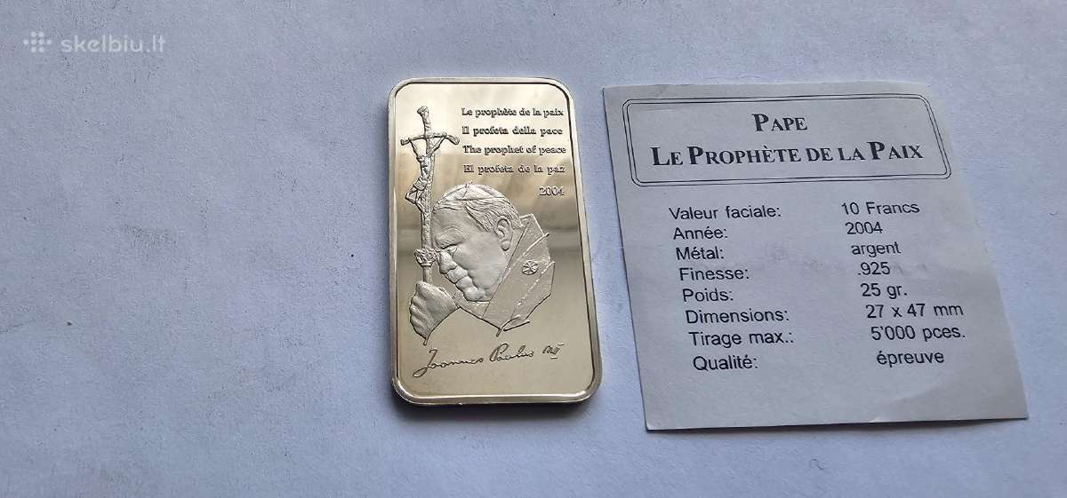 2004 10 franku Congo Unc