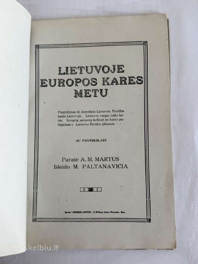Lietuvoje Europos Karės Metu 1916m. - nuotraukos Nr. 2