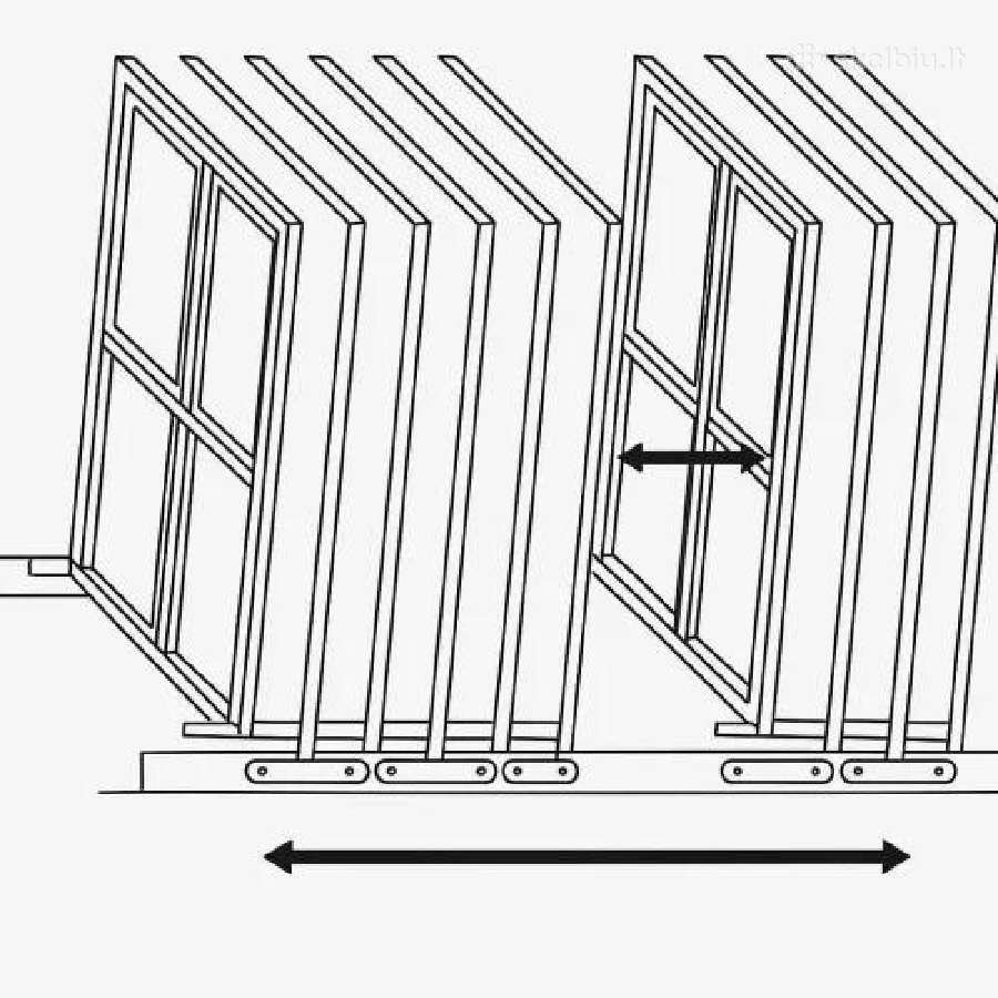 Kompaktinis stiklo sandėlys (glass storage) - nuotraukos Nr. 6