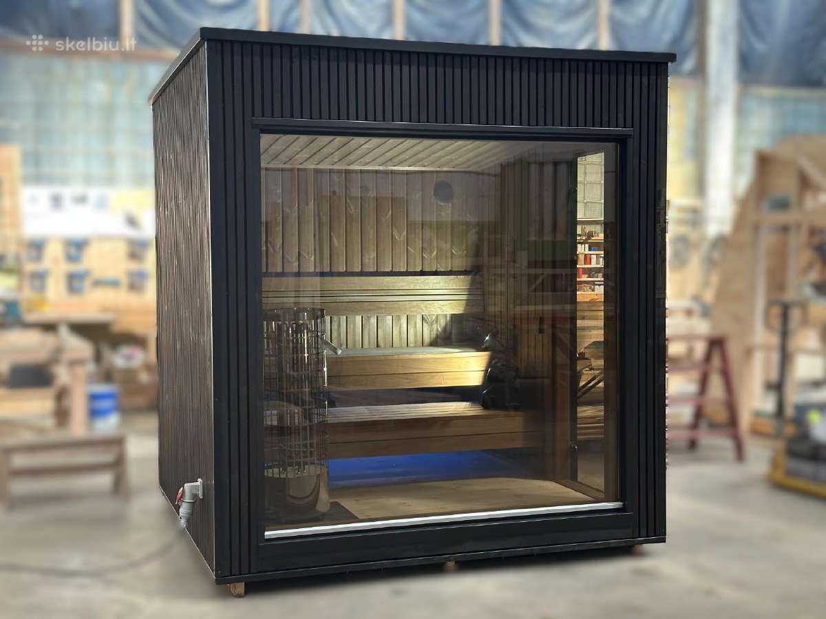 Lauko pirtis - moduline sauna Luxury 2.3x2.3m - nuotraukos Nr. 20
