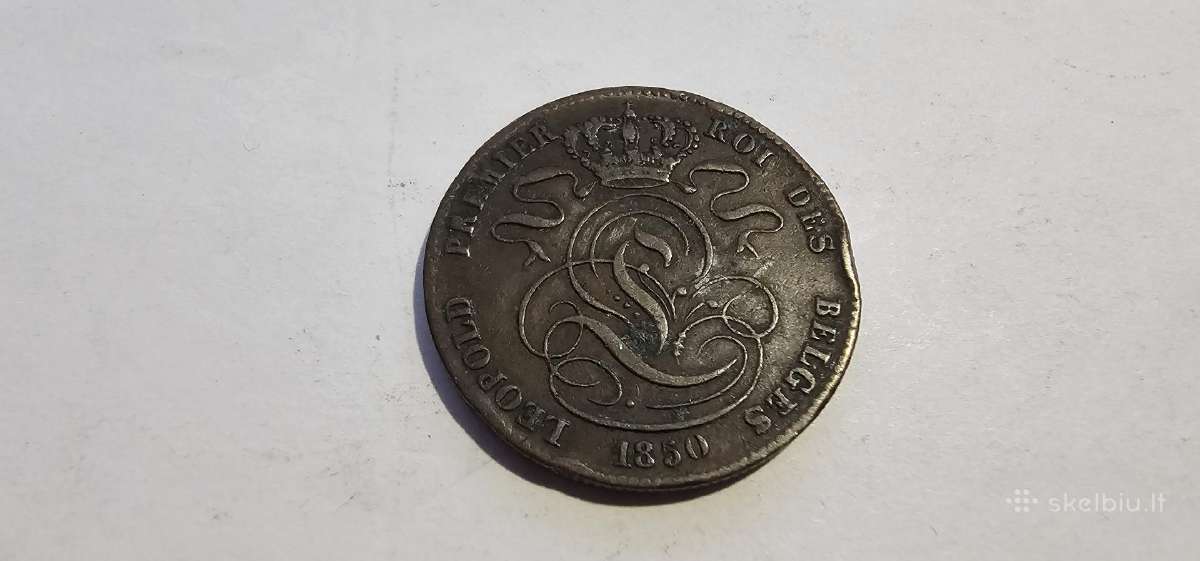 1850 5 centai Belgija - nuotraukos Nr. 2