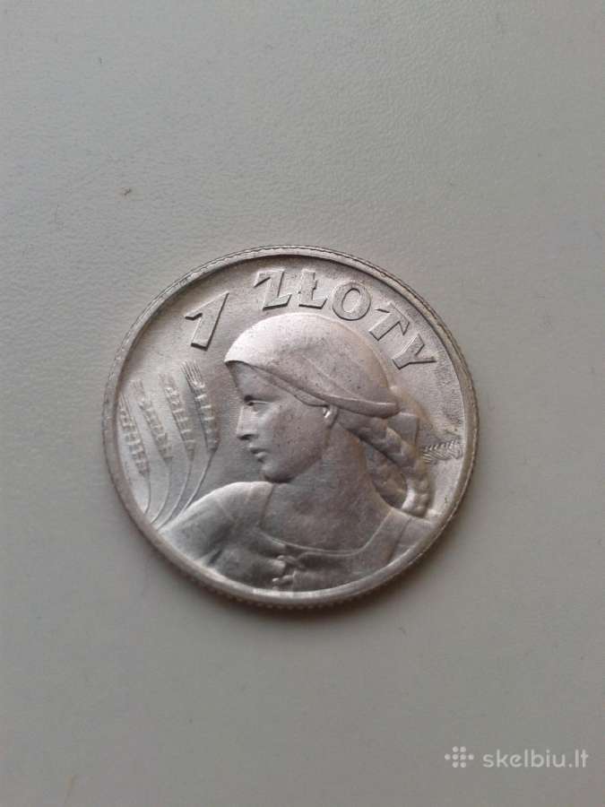 Lenkiškas 1 zlotas 1925m. - nuotraukos Nr. 3
