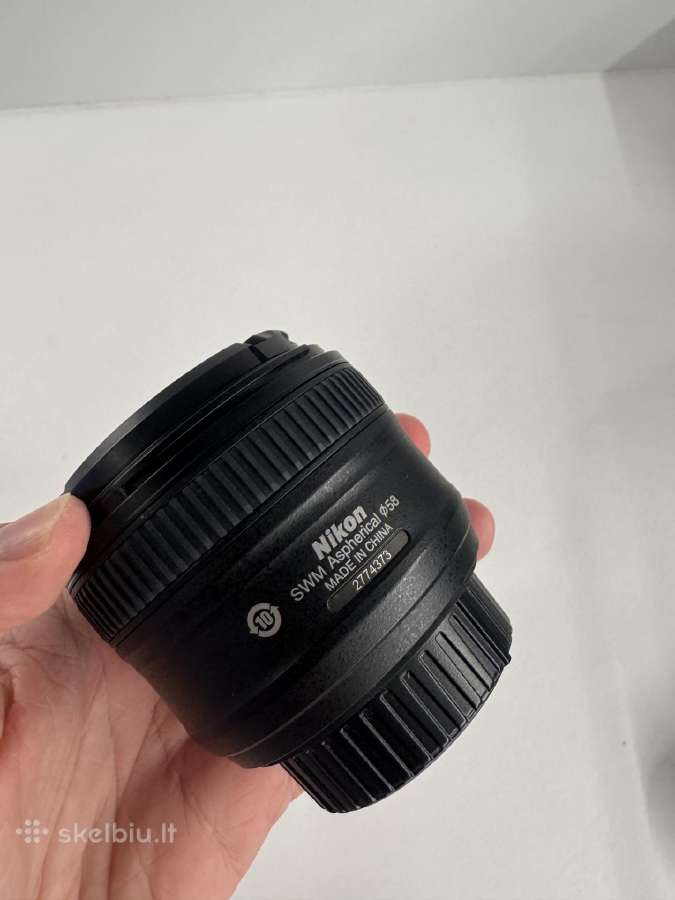 Nikon objektyvas 50mm f/1.8g - nuotraukos Nr. 3