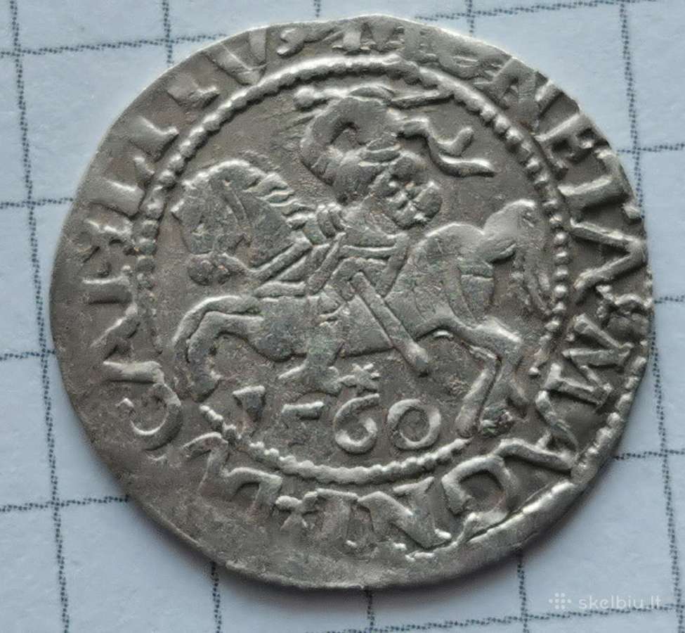 LDK Žygimantas Augustas, 1/2 grašioVilnius 1560 m