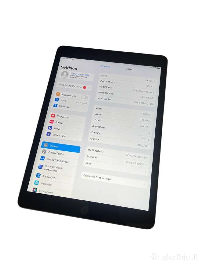 iPad (2020) (8th generation) 128gb + 3 mėn. garant - nuotraukos Nr. 2