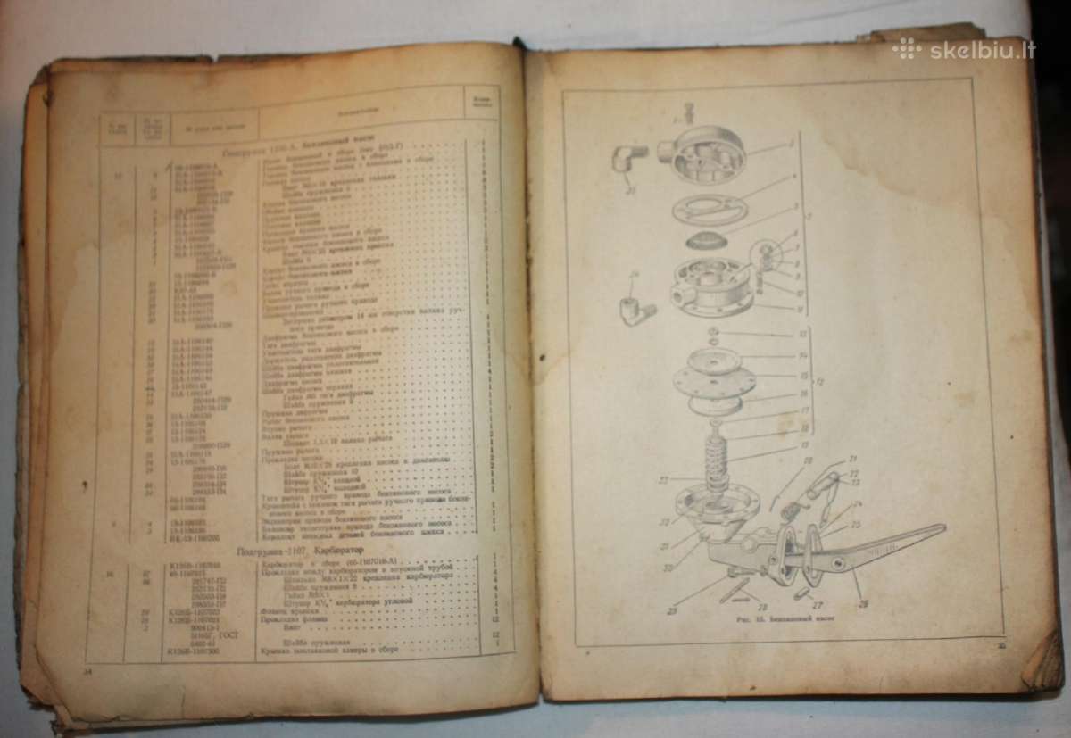 Gaz 53a sunkvežimio detalių katalogas 1975 m. - nuotraukos Nr. 5
