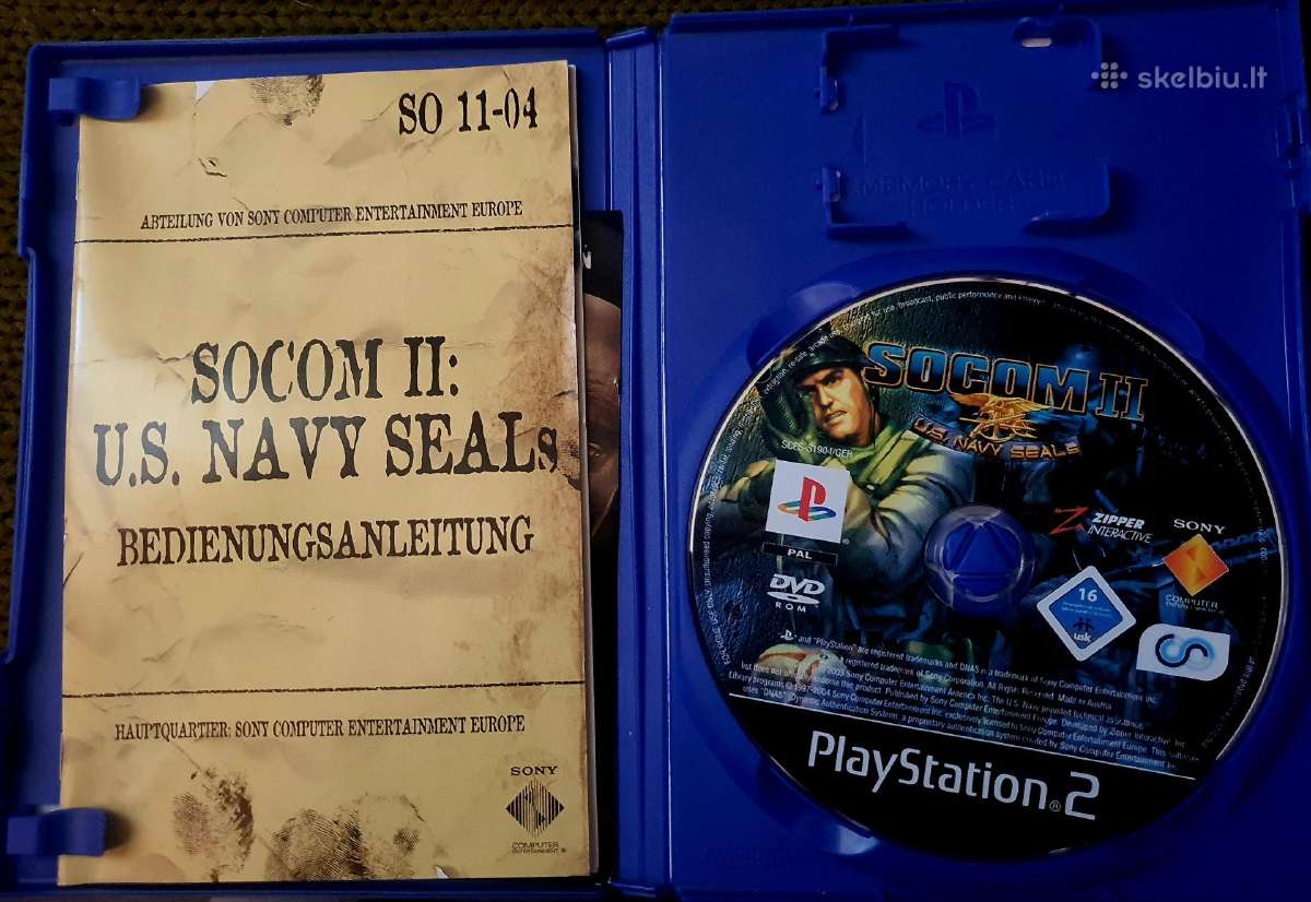 Socom II Us Navy Seals Pal Playstation 2 - nuotraukos Nr. 2