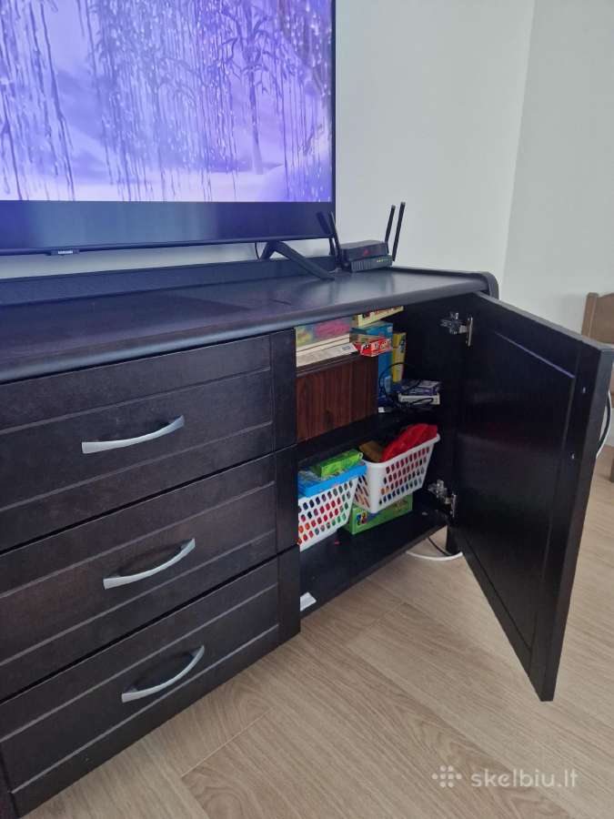 Medžio masyvo komoda TV spintelė - nuotraukos Nr. 2