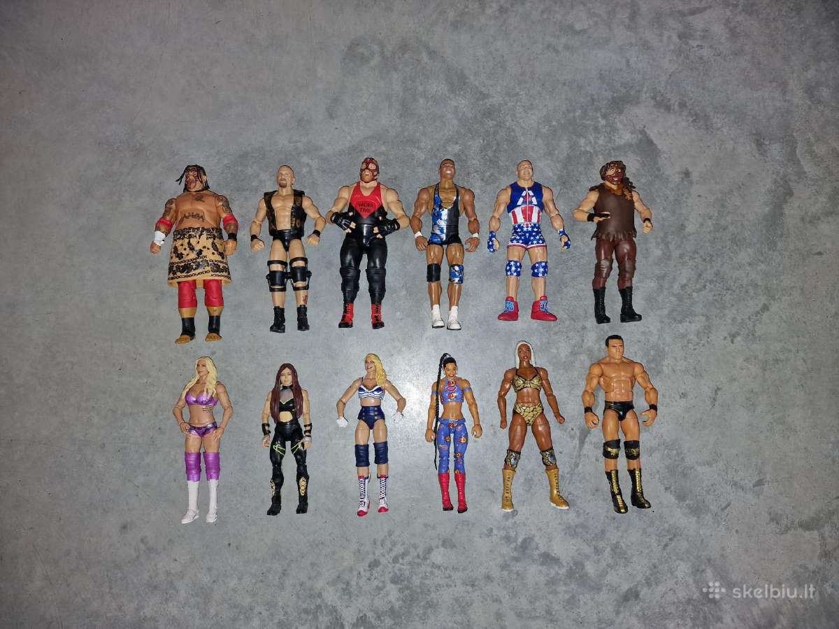 13x Originalių Wwe imtynininkų figūrėlių rinkinys - nuotraukos Nr. 2