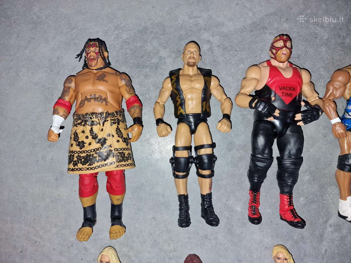 13x Originalių Wwe imtynininkų figūrėlių rinkinys - nuotraukos Nr. 5