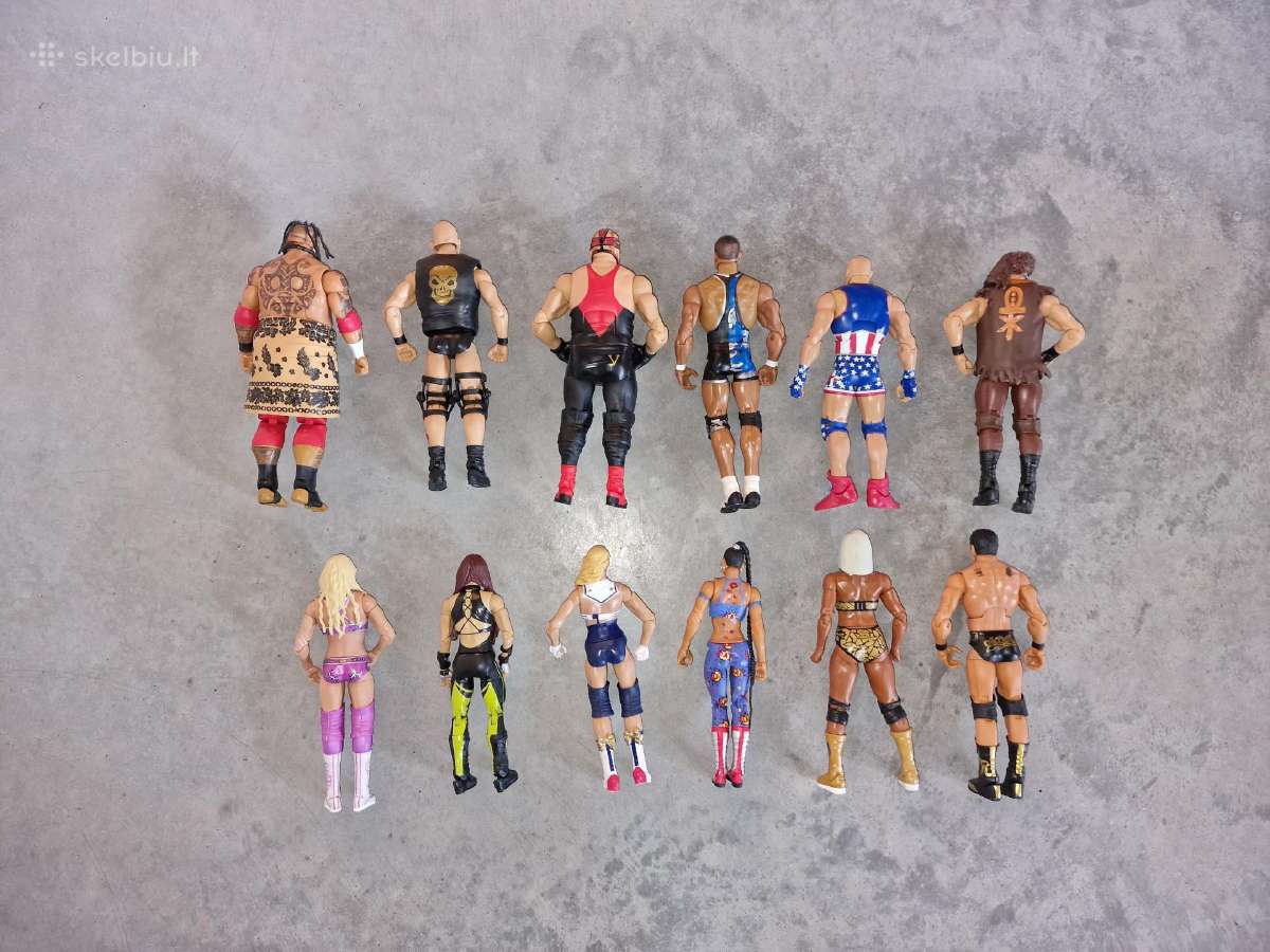 13x Originalių Wwe imtynininkų figūrėlių rinkinys - nuotraukos Nr. 9
