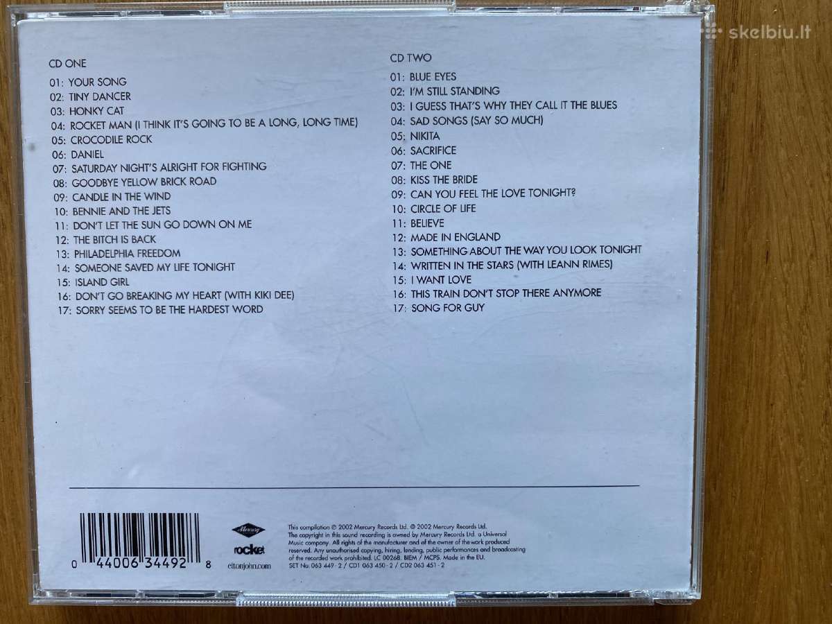 Originalus Elton John 2 X CD - nuotraukos Nr. 2