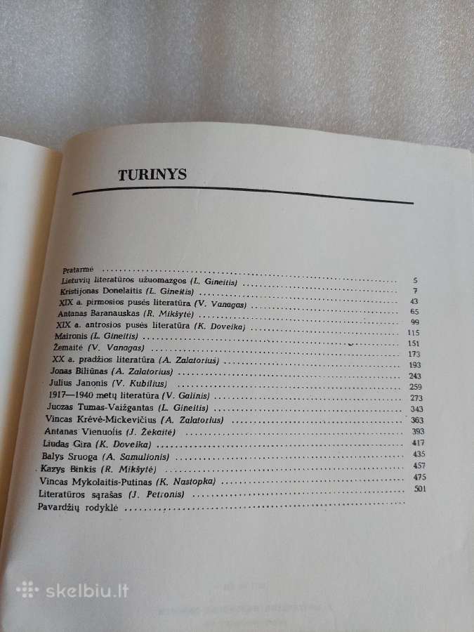Lietuvių literatūros istorija - nuotraukos Nr. 3