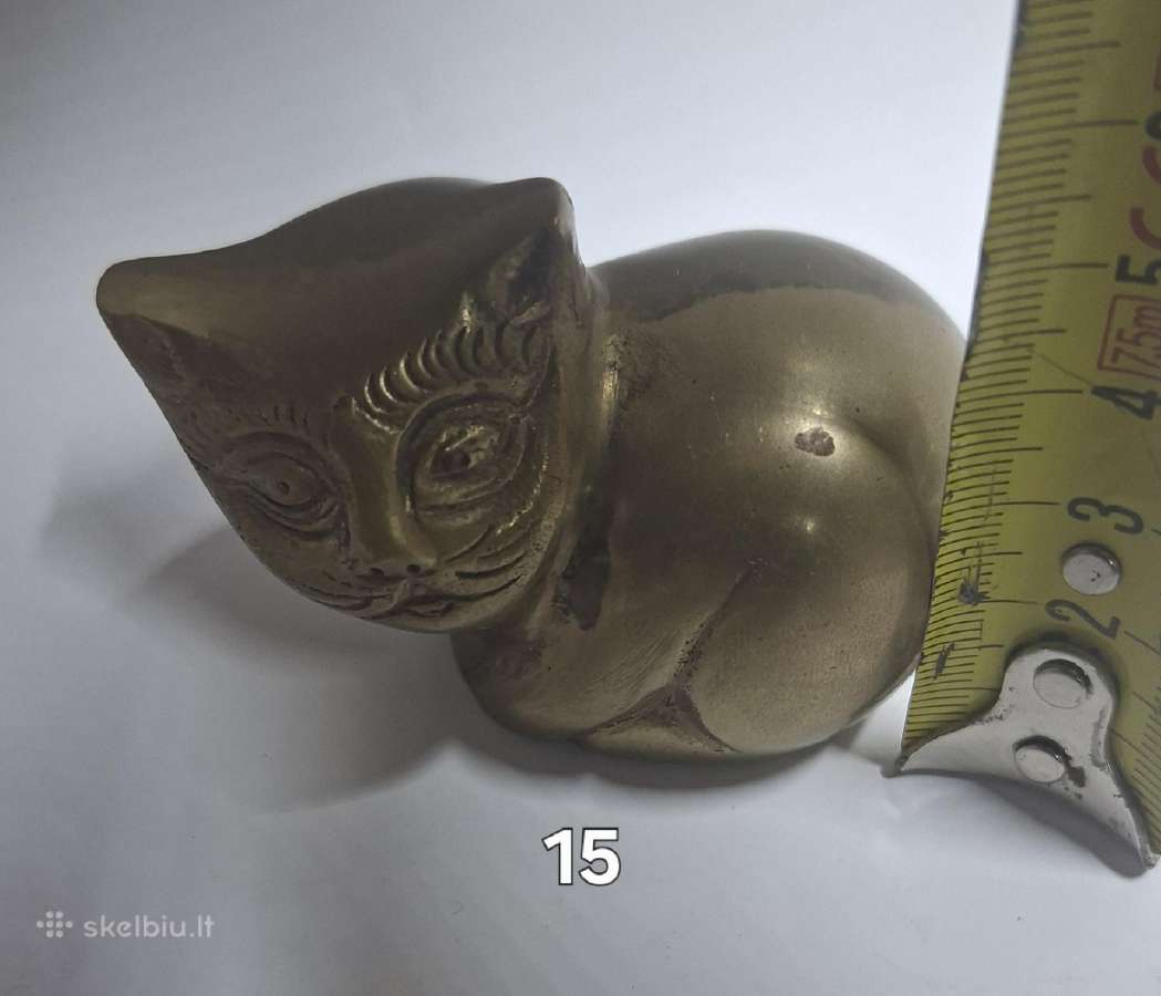 Nuostabi brondzinė katytės statulėlė - nuotraukos Nr. 2