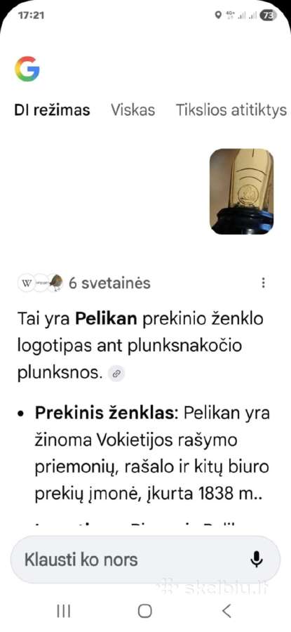 Plunksnakotis ,Pelikan'' - nuotraukos Nr. 6