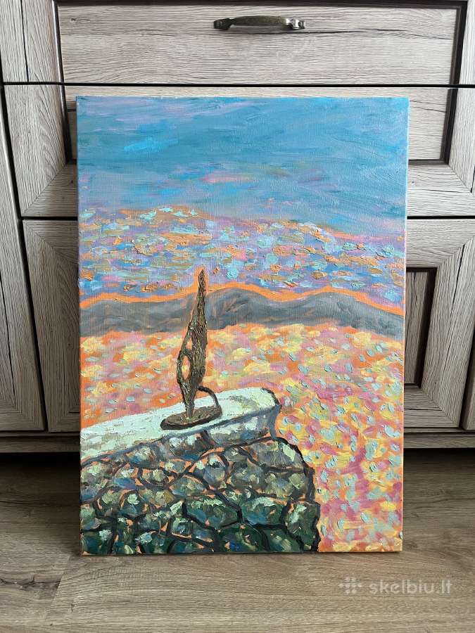 Ąžuolinis šviestuvas - skulptūra ranku darbo - nuotraukos Nr. 3