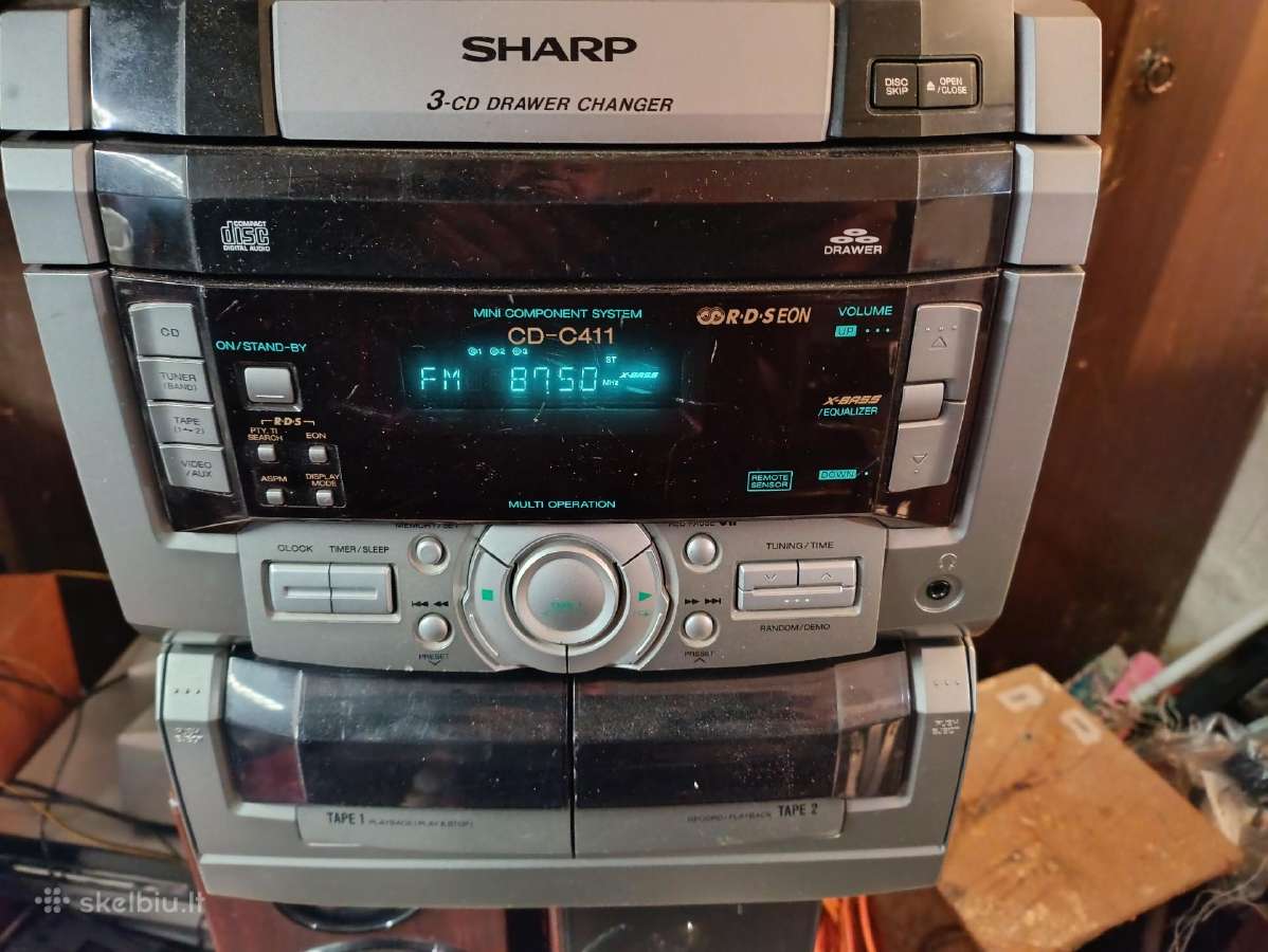 Sharp Centras ,fm,aux, Mc,CD-neveikia
