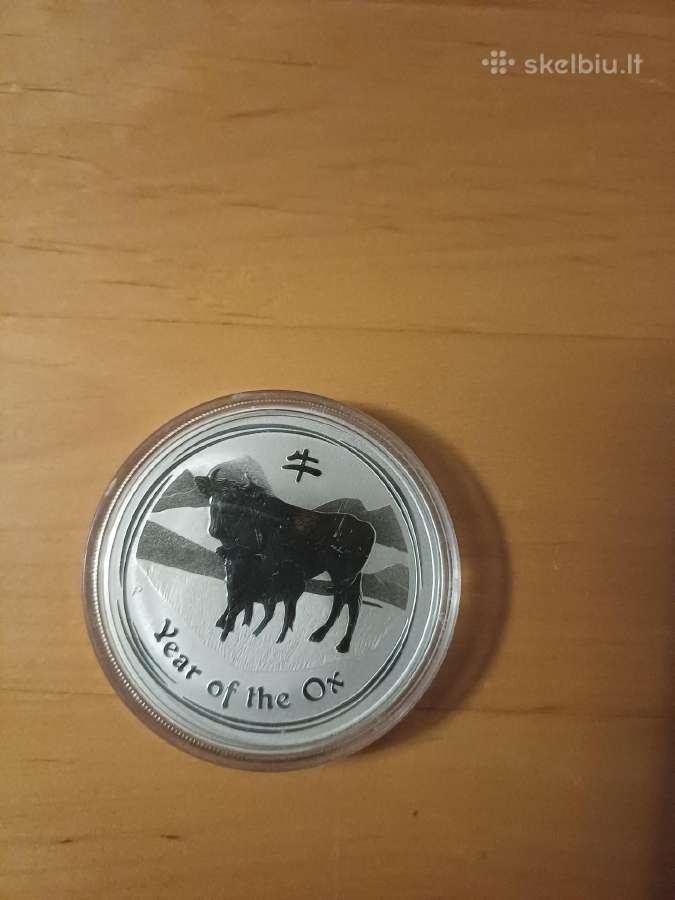 1 oz moneta Jaučio metai-lunar ll-2009m. - nuotraukos Nr. 2