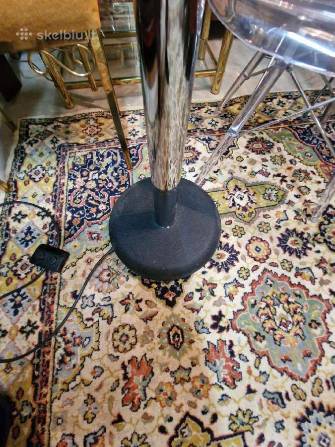 Vintažinis mid century modern chromo toršeras - nuotraukos Nr. 15