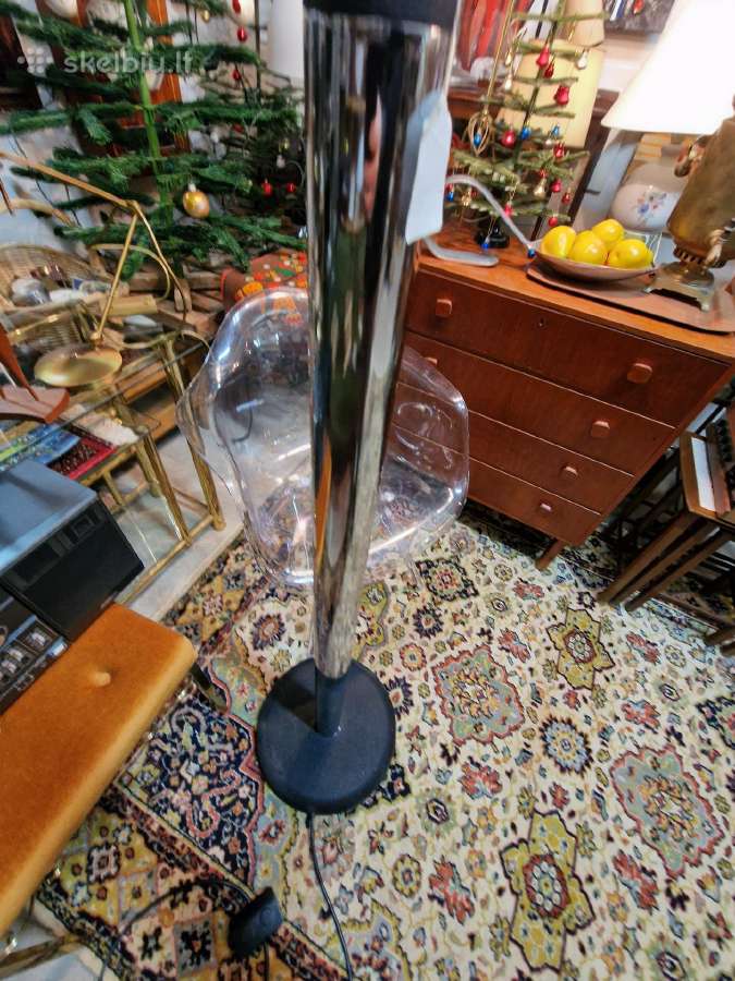 Vintažinis mid century modern chromo toršeras - nuotraukos Nr. 16