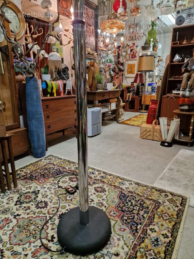 Vintažinis mid century modern chromo toršeras - nuotraukos Nr. 22
