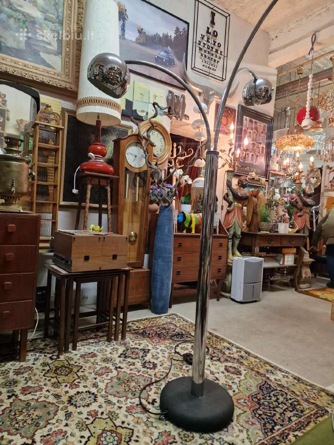 Vintažinis mid century modern chromo toršeras - nuotraukos Nr. 23