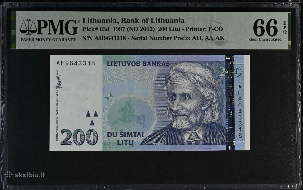1997 m. 200 litų Pmg66