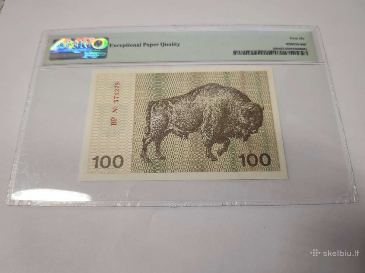 1991 m. 100 talonų Pmg66 BP serija - nuotraukos Nr. 4