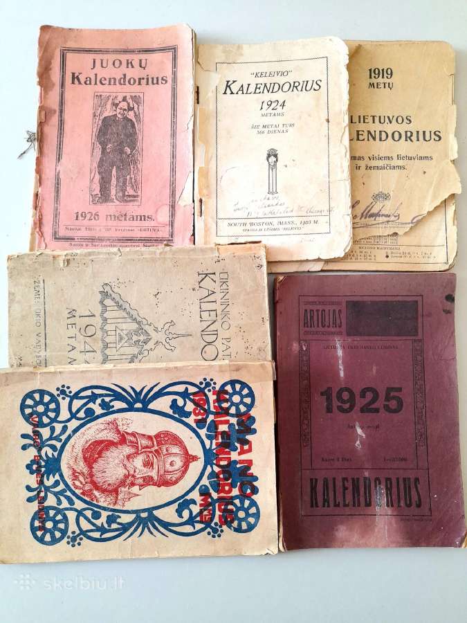 Kalendoriai 1919-1944m.
