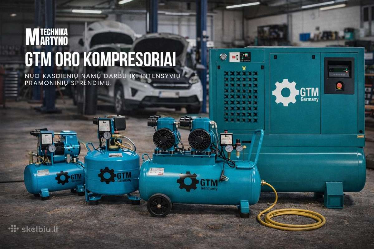 Kompresoriai geriausiomis kainomis! Šiauliuose