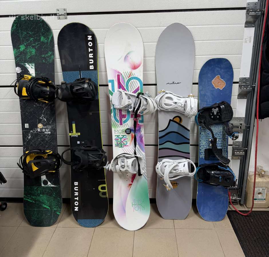 Burton Nitro snieglentes 140-160w+apkaustai+batai - nuotraukos Nr. 3
