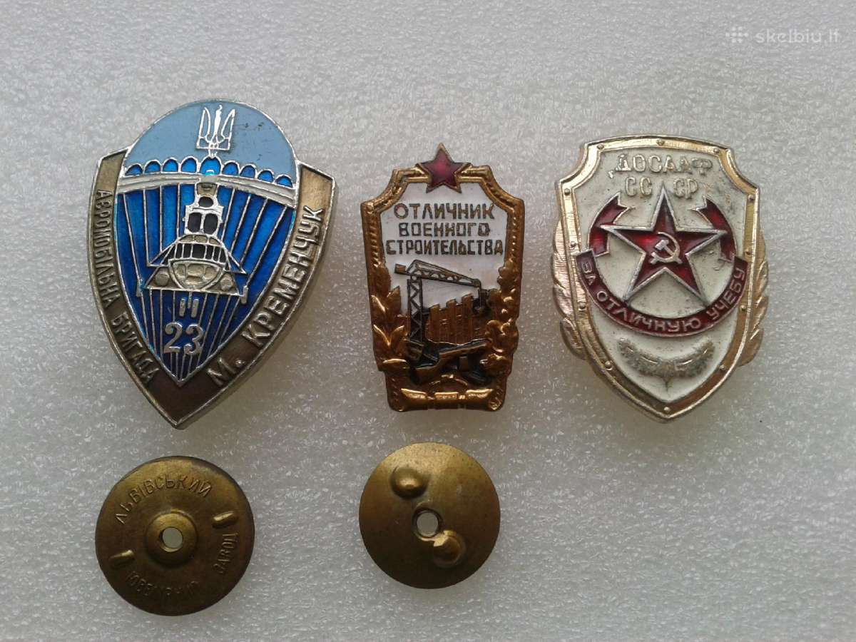 Kariniai sovietmečio ženklai 2 vnt + dovana - nuotraukos Nr. 4