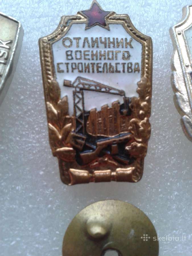 Kariniai sovietmečio ženklai 2 vnt + dovana - nuotraukos Nr. 6