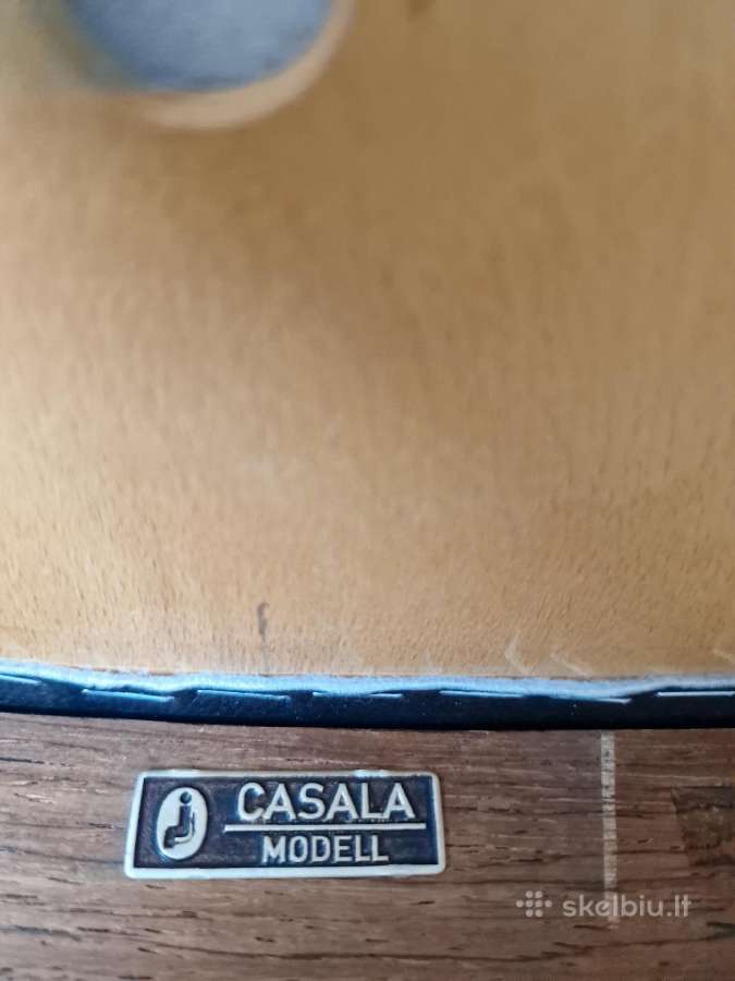 Vintažinės mid century palisandro masyvo kėdės - nuotraukos Nr. 35