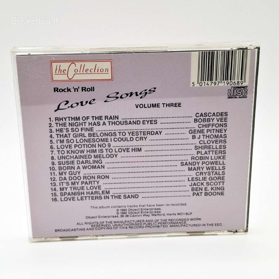 Rock And Roll Love Songs Volume Three (CD) - nuotraukos Nr. 2
