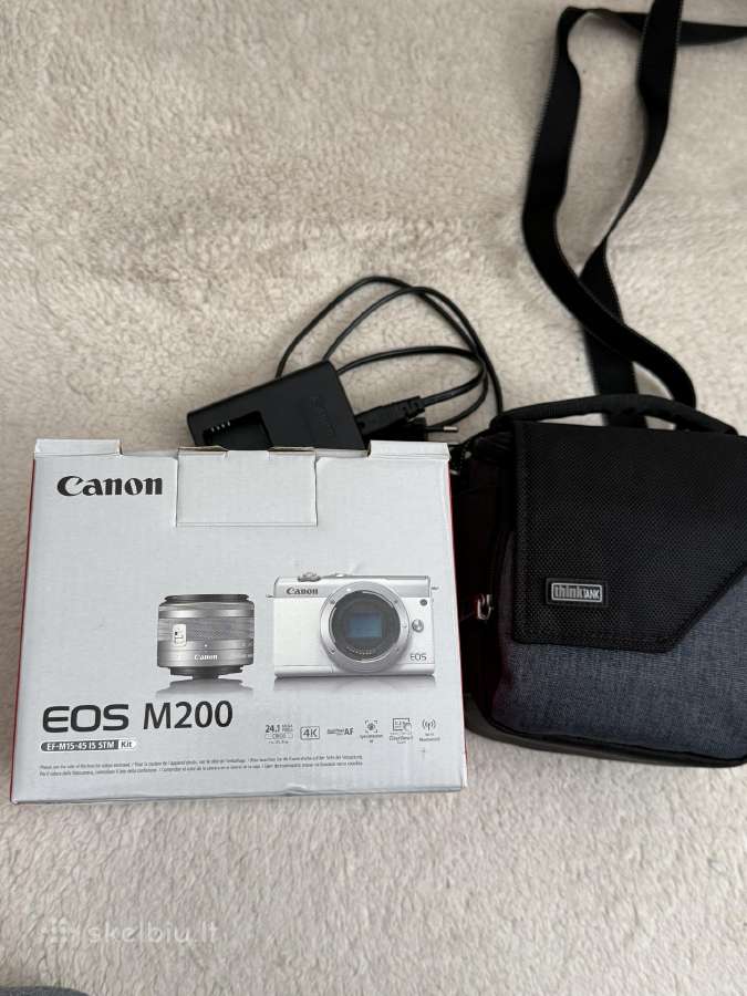 Parduodu Canon EOS M200 + 15–45mm komplektą (su kr - nuotraukos Nr. 8